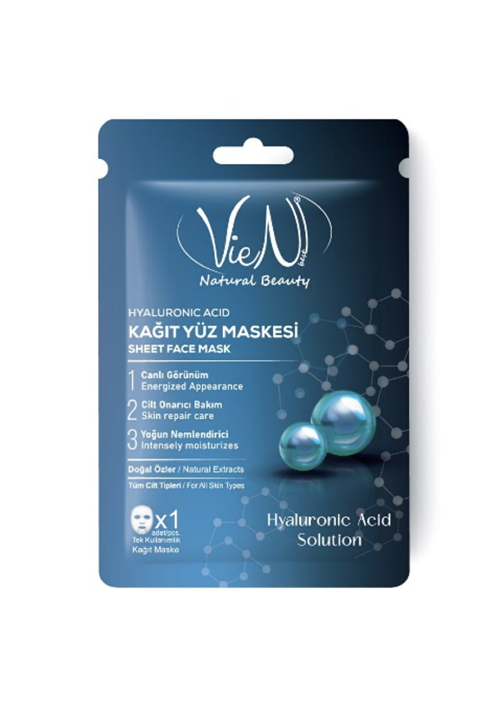 Maska w Płacie z Kwasem Hialuronowym – Energia i Intensywne Nawilżenie dla Twojej Skóry